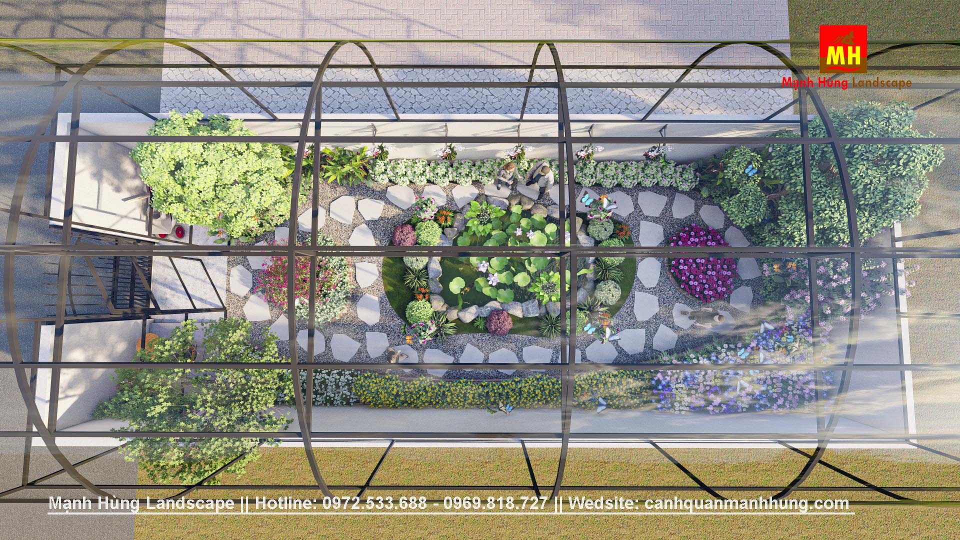 THIẾT KẾ NHÀ VƯỜN NUÔI BƯỚM - XU HƯỚNG CẢNH QUAN SINH THÁI ĐỘC ĐÁO